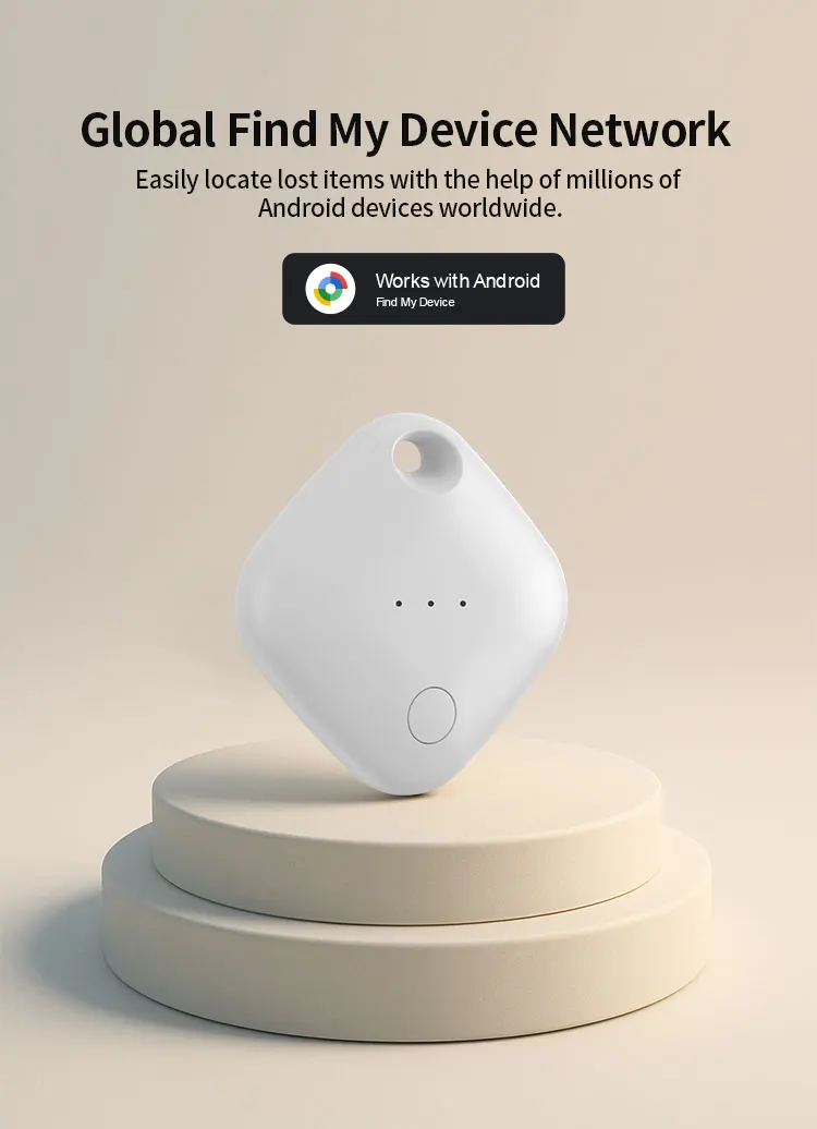 RSH Smart GPS Tracker & Locator Android Tag by Google Find My Device 3-Year Battery Key Finder for Luggage Pets Wallets Bags details