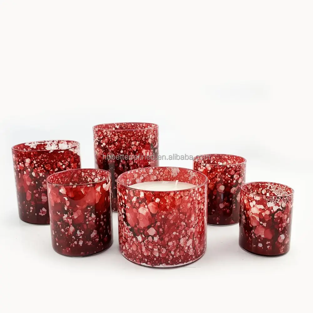 12oz Pink Glass Candle Jar For Valentine Gift Buy Glass Candle Jars