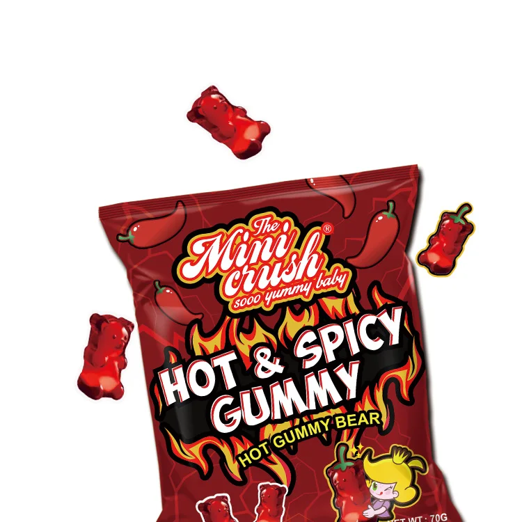 Spicy Flavored Gummy Candies,Chili Powder Covered Gummies Mexican ...