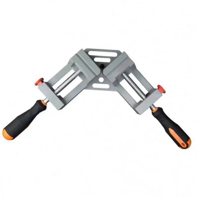 TEBAK Customization Right Angle Clamp Adjustable Swing Jaw for DIY Woodworking Welding Double Handle 90 Degree Corner Clamp