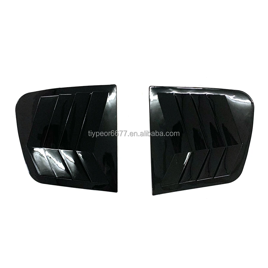 product window louvers for kia kx5 sportage 2015   2018 rear side window louvers air vent scoop shades cover blinds exterior accessories-3