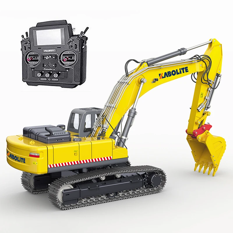 Original HUINA 1/14 Metal Kabolite K350-100S RC Car Hydraulic RC Excavator  Toys Full Size Electric Cars Vehicles for Adults