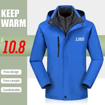 Wholesale High Quality Men's Jacket 3-in-1 Outdoors Clothes Customized Logo Mens Jackets