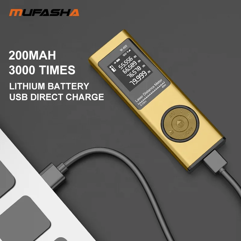 MUFASHA W-40X 40m ミニペン型デジタルメジャー レーザー距離計