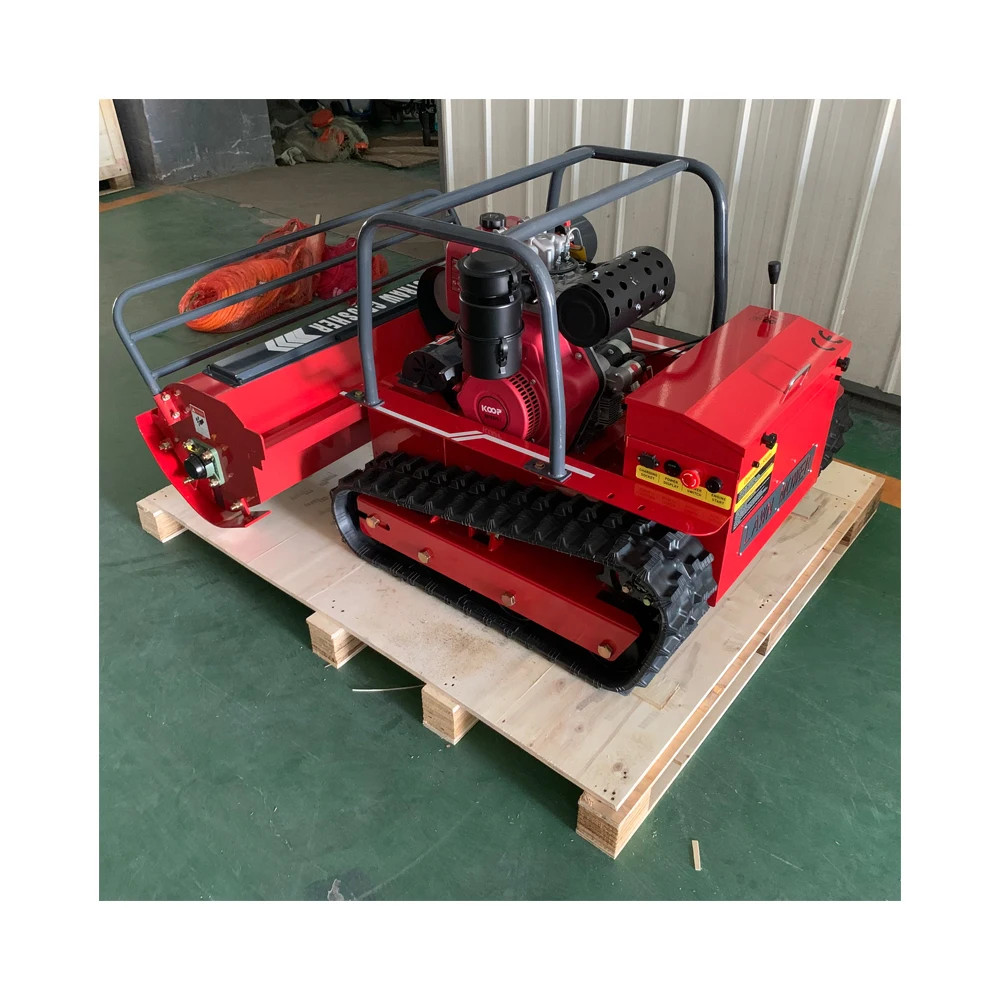 High Quality Ce Approve Grass Cutting Machine Crawler Brush Cutter for Agriculture Electric Remote Control Ai Robot Lawn Mower