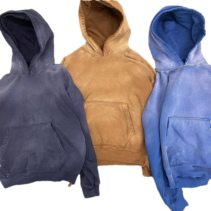 パーカー・フーディ Luxury Street Wear washed vintage hoodie homed unisexual Luxury Street Wear washed vintage zipup dune st. unisexual