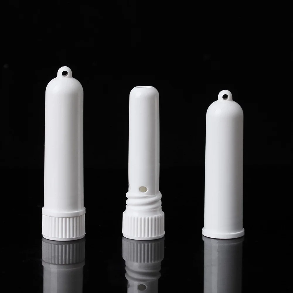 New Style Keyhole Cosmetic Packaging Blank PP Nasal Inhaler Tube with Wick for Perfume and Medicated Oil