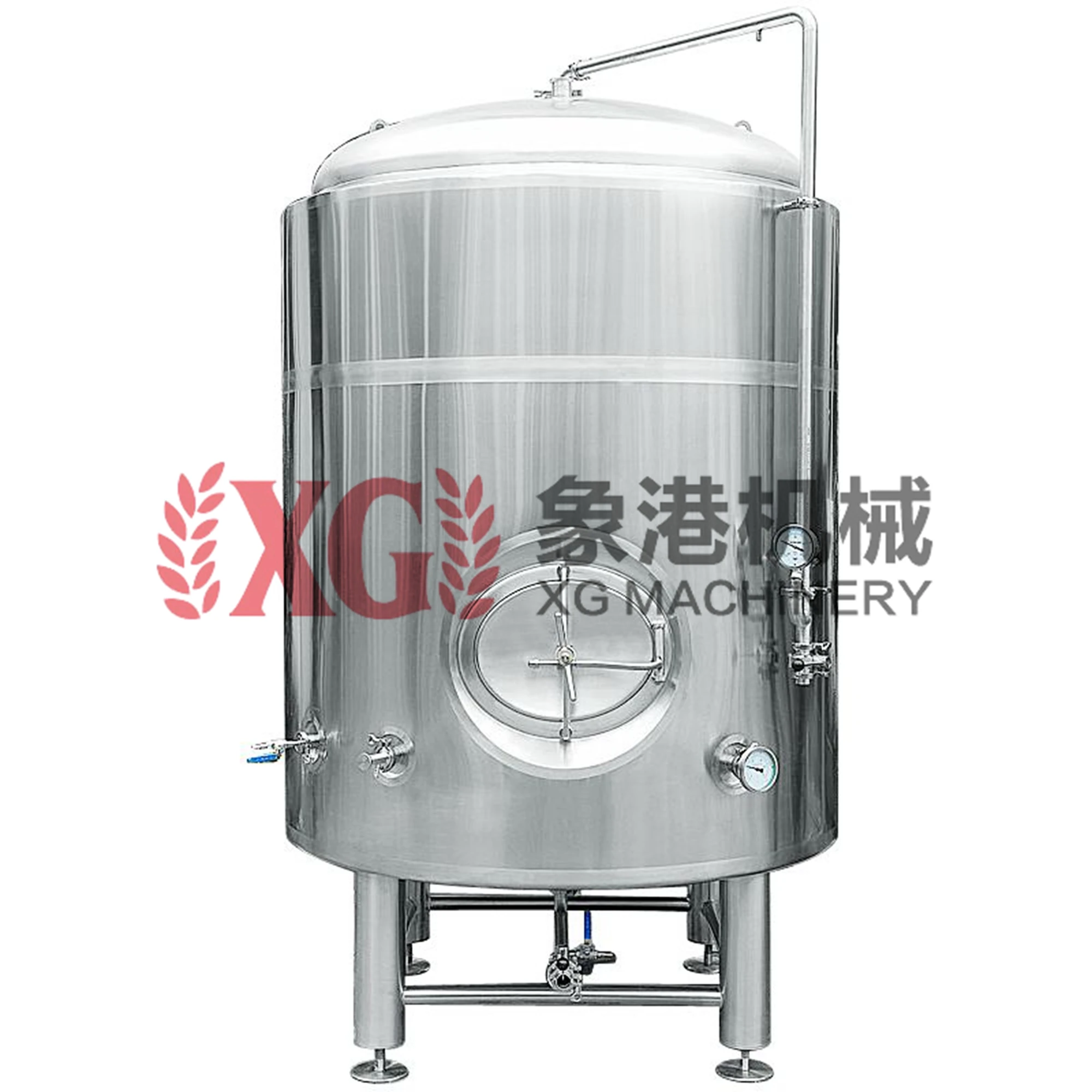 1500L 15HL китайская пивоварня ручной работы из нержавеющей стали горизонтальная двойная стенка охлаждающая куртка емкость для хранения пива