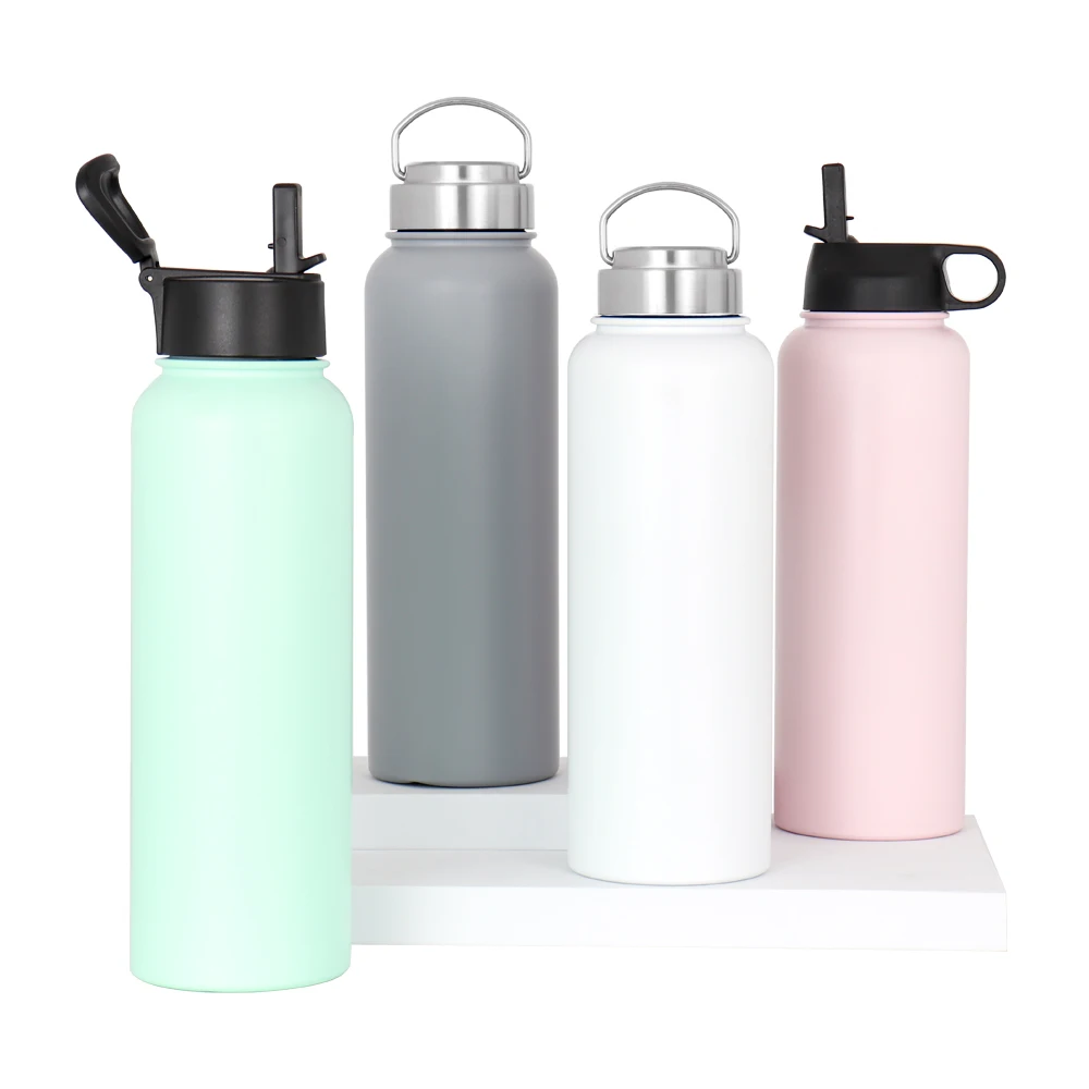 Customized Vaccum Insulated Thermo Wide Mouth Sports Water Bottle Flask ...