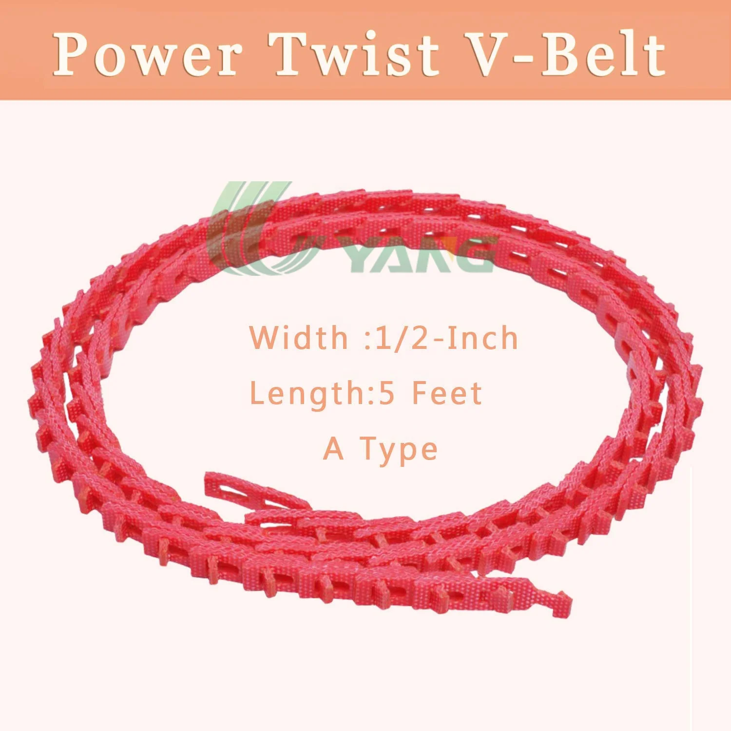 Uyang Belting Adjustable Pu Power Twist Link Belt A Type B Type For