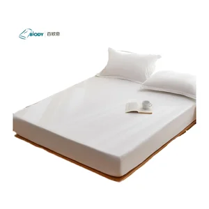 140GSM 100Cotton Knitted Waterproof and Anti Bed Bug Proof Mattress Protector Covers Waterproof for Uk
