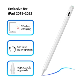 Active Palm Rejection Magnetic Stylus Pen for iPad Pro High Sensitive for Apple pencil Replacement Led Power Display