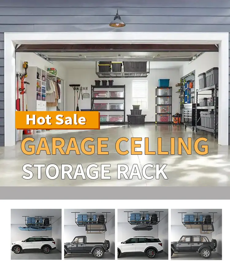 Overhead Wall Mount Shelf Mounting Shelves Racking System Hanging Rack ...