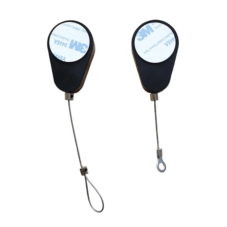 Antitheft Pull Box Waterdrop Shaped with Metal Retractable Metal Security Tether