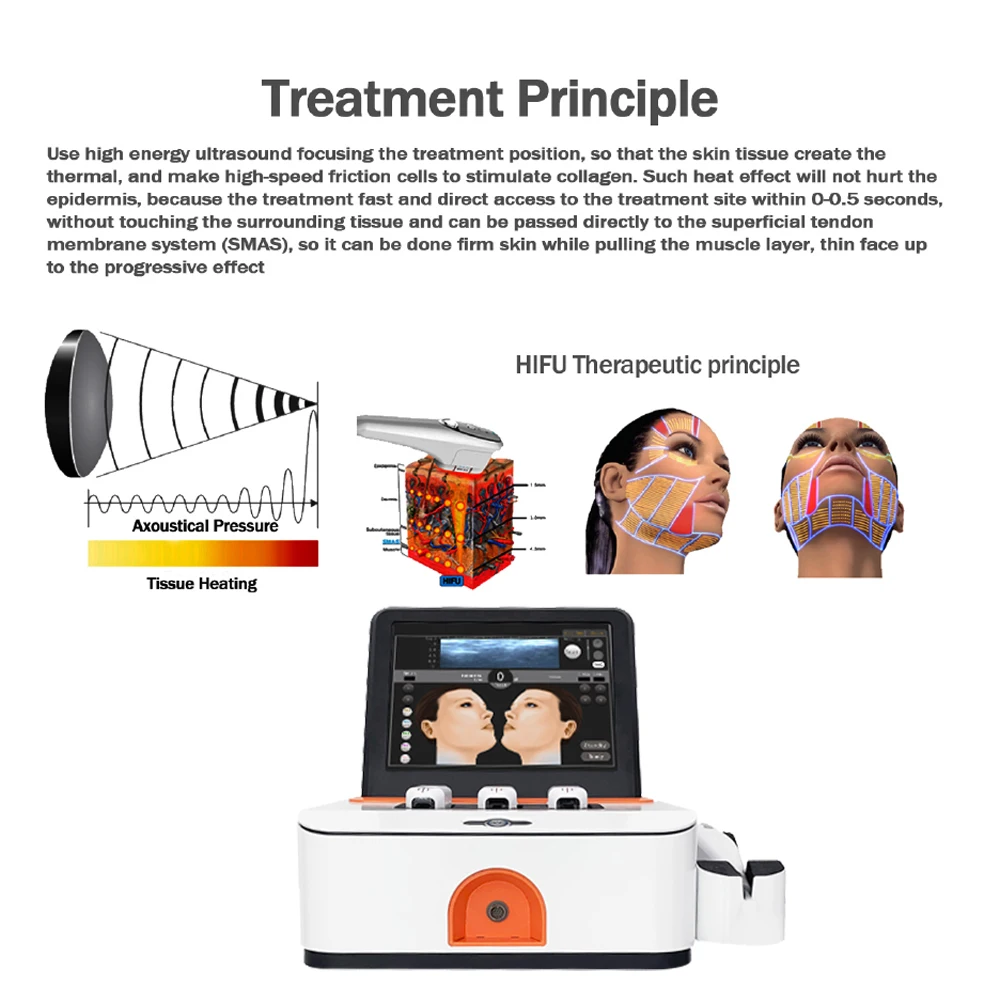 Portable Home 4D HIFU Machine Face Lift and Vaginal Tightening Wrinkle Remover Face Tightening Slim Device