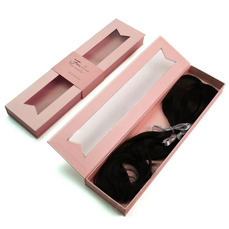 Magnetic Hair Extensions Packaging Box, Magnetic Closure Gift Box For Hair  Extension