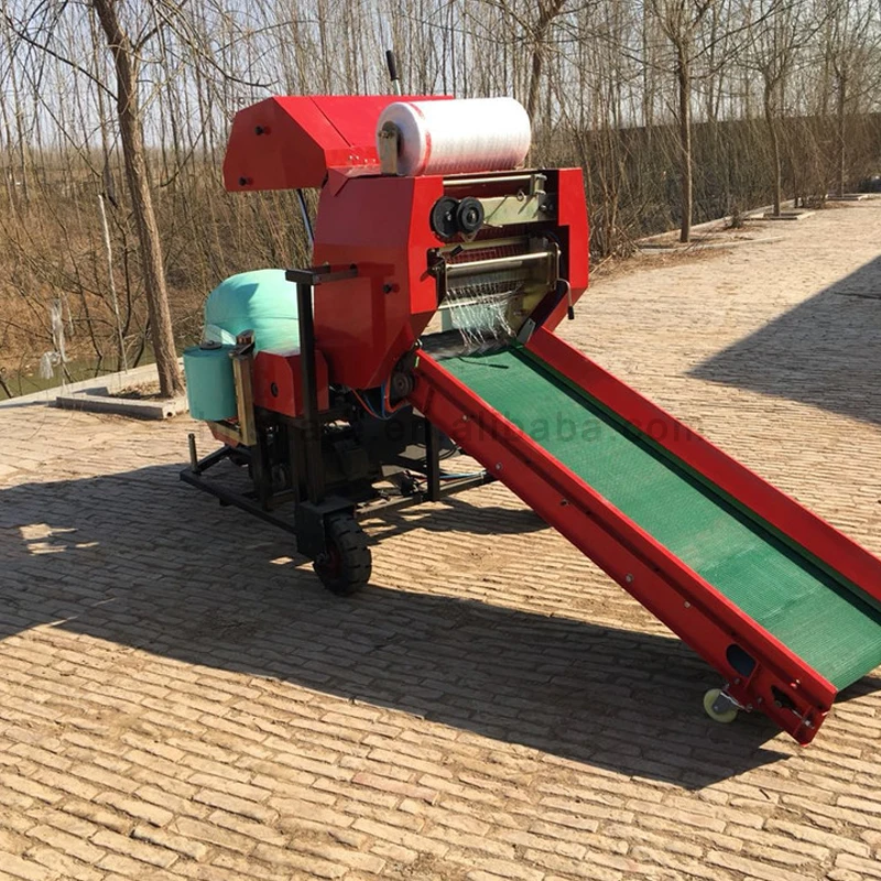 Fully Automatic Silage Packing Machine Alfalfa Hay Baler Grass Corn Stalk Packing Machine