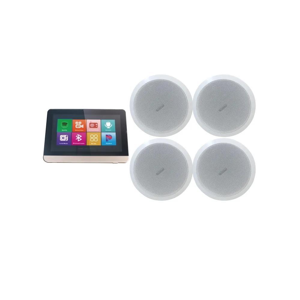 einde Begeleiden werkzaamheid Android Wifi 4 Kanalen Mini Bluetooth Home Audio Achtergrond Muziek Systeem  In Wall Mount Versterker Met 4 Plafond Luidsprekers - Buy Bluetooth  Amplifier,Amplifier 7 Inch,Wifi Amplifier Product on Alibaba.com