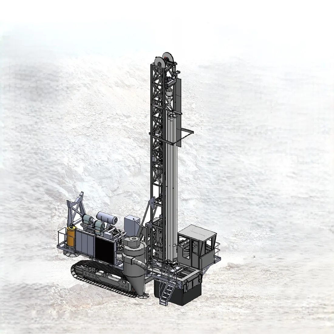 DTH Drill Rigs Rotary Blasthole Rig for Large Surface Mining Longer ...