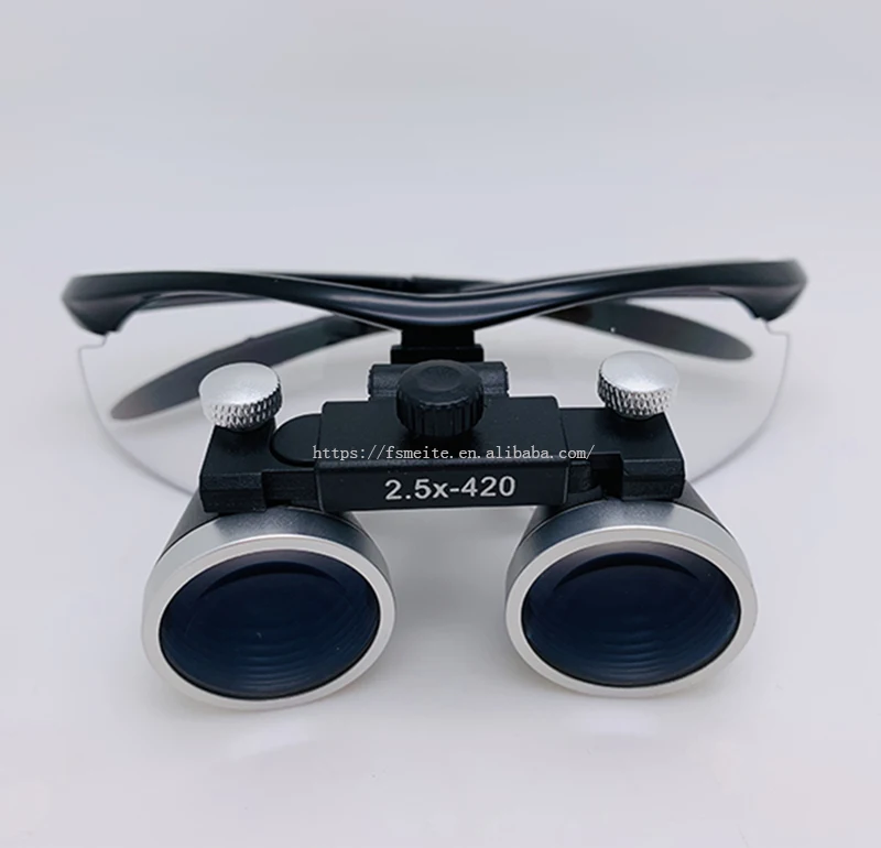 歯科用ルーペLEDヘッドライト & 医療用ルーペ5w3.5x2.5x420mm調整可能