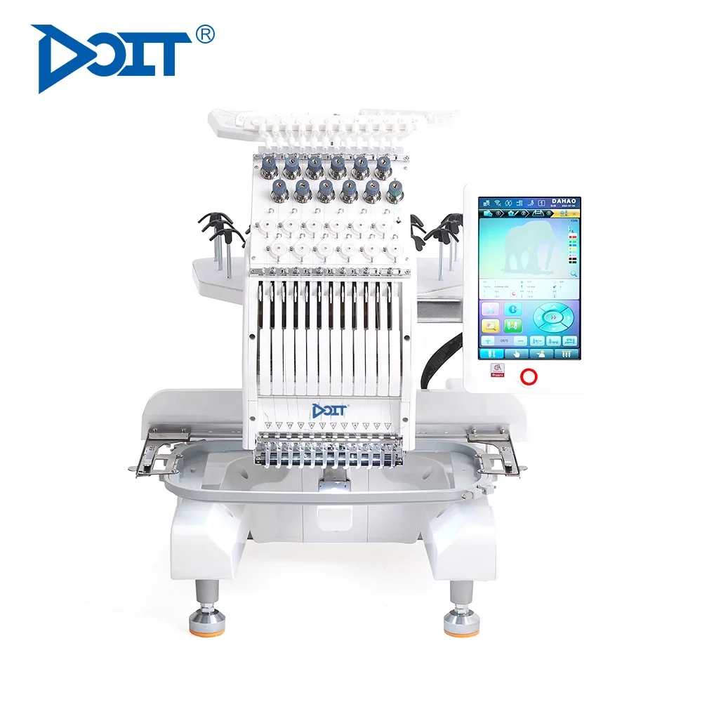 Dtmini1201 Single Head 12 Needle Computerized Embroidery Mini Sewing