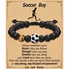 Pulsera de fútbol con tarjeta de fútbol para niño