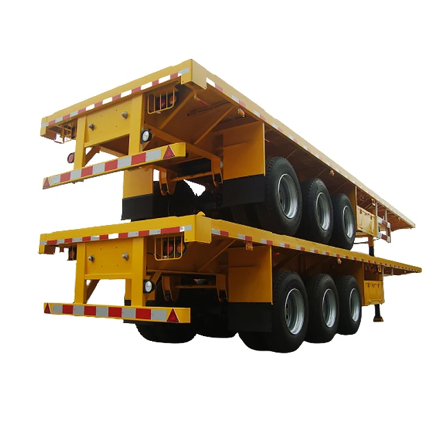 Vehicle Master Flatbed Trailer 3 Axle 48 Feet Heavy Duty 4 Axle 40ft