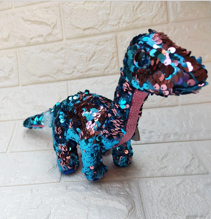 Xux Plush Cute Sequin Unicorn Owl Horse Rabbit Big Eyes Sequin Animal ...