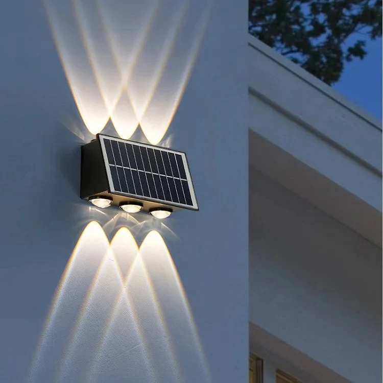 Solar Wall Light Outdoor Decoration Garden Courtyard Home Wall Light ...