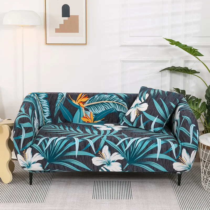 Wholesale Simple Triangle Printed Stretchable Sofa Cover Living Room Bedroom Hotel Office Sofa Cover