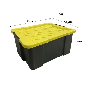 Custom New Product Competitive Price 60L Plastic Used Storage Shelds Box