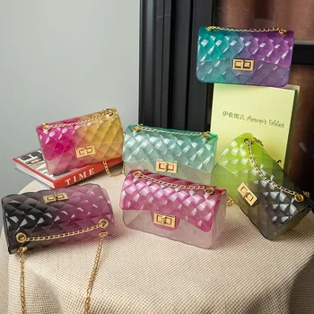 Hot Sale Clear Pvc Jelly Purses Hand Bags Wholesale For Women Bags Handbags Ladies