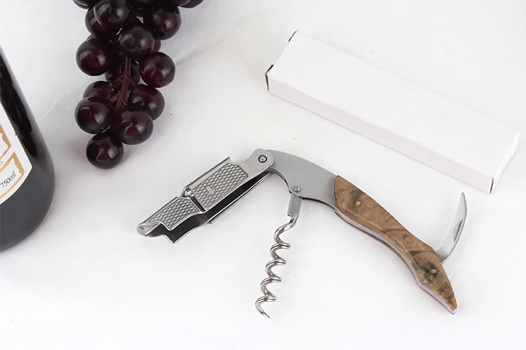 Smoother Pulling Wooden Wine Cork Screw Opener Bai Ying Wood Bottle ...