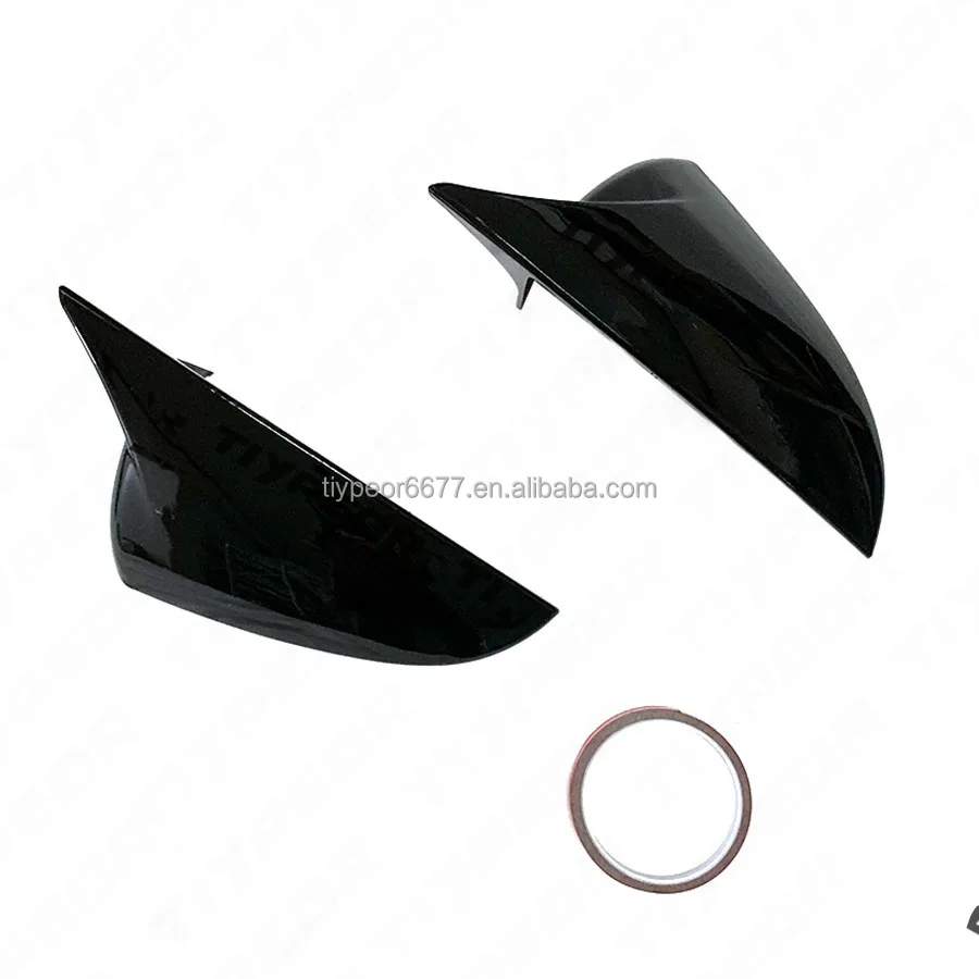 product premium glossy black car rearview mirror cover shell trim   for lexus es 2012   2018   enhances side door appearance-8