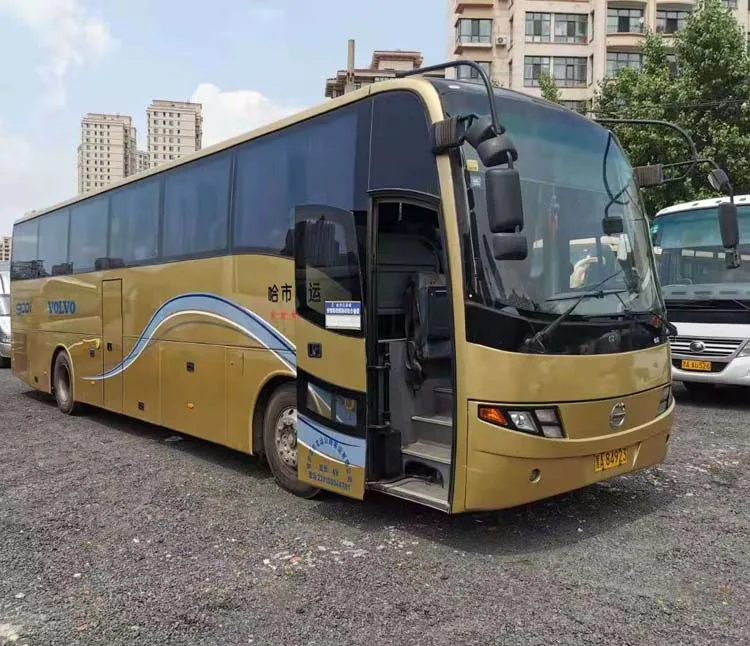 Low price Asiastar 13 meters front diesel euro2 70 seater long drive new coach bus for sale
