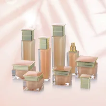 acrylic square bottle 100ml Whitening Face Essences bottle 60ml Vitamin C Serum bottle 30ml