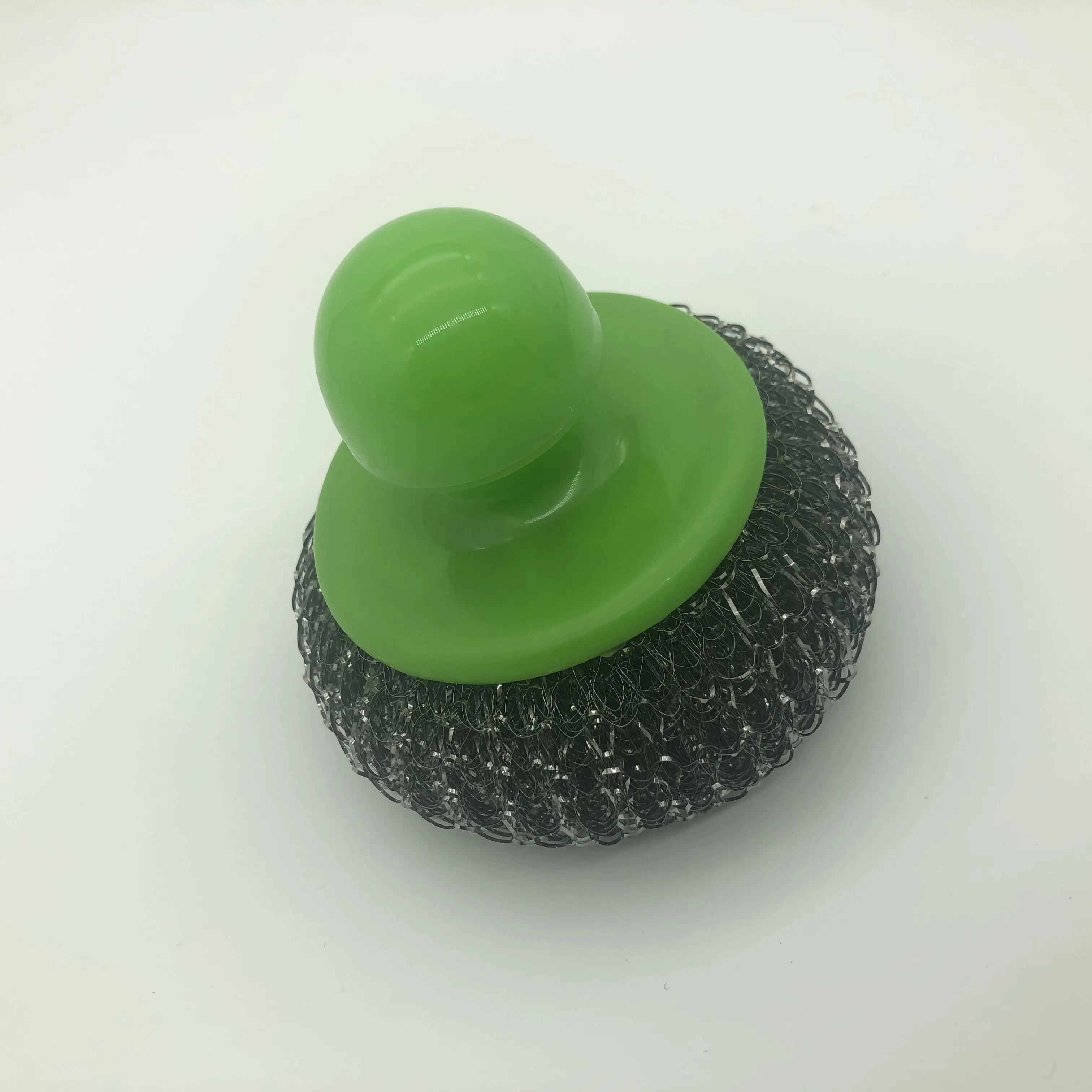 Factory Customized Kitchen Dish Cleaning Scourer Ball Plastic Polyester Opp Bag Round Kitchen Scrubber in Vase Degreaser Kitchen