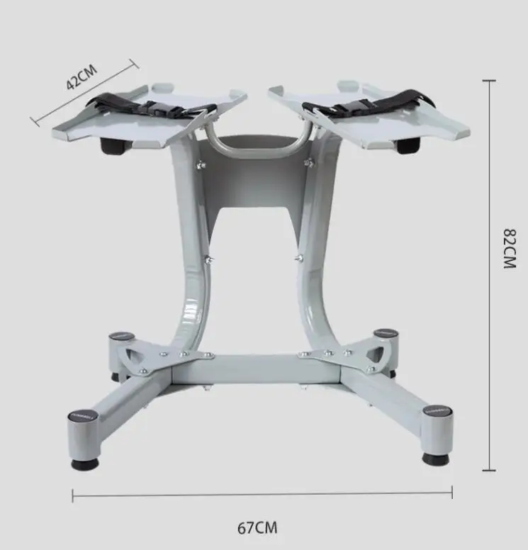 Dumbbell stand 2021 24kg 40kg 52.5lb 90lbs 552 iron double adjustable dumbbell stand rack set In stock