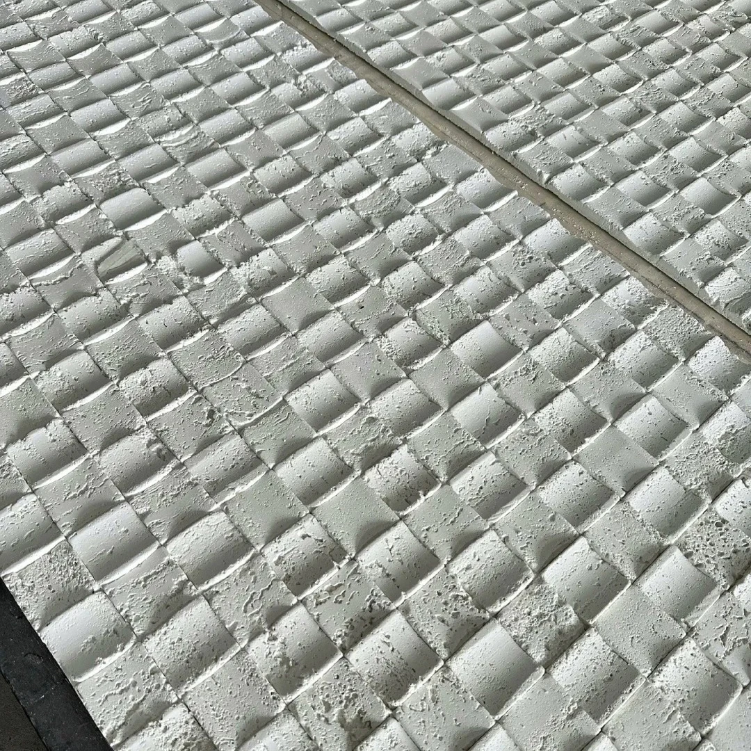 China Building Material Flexible Stone Tile Wall Ceramic Panel Elegant Travertine Mosaic 3D MCM Modern DIY External Wall