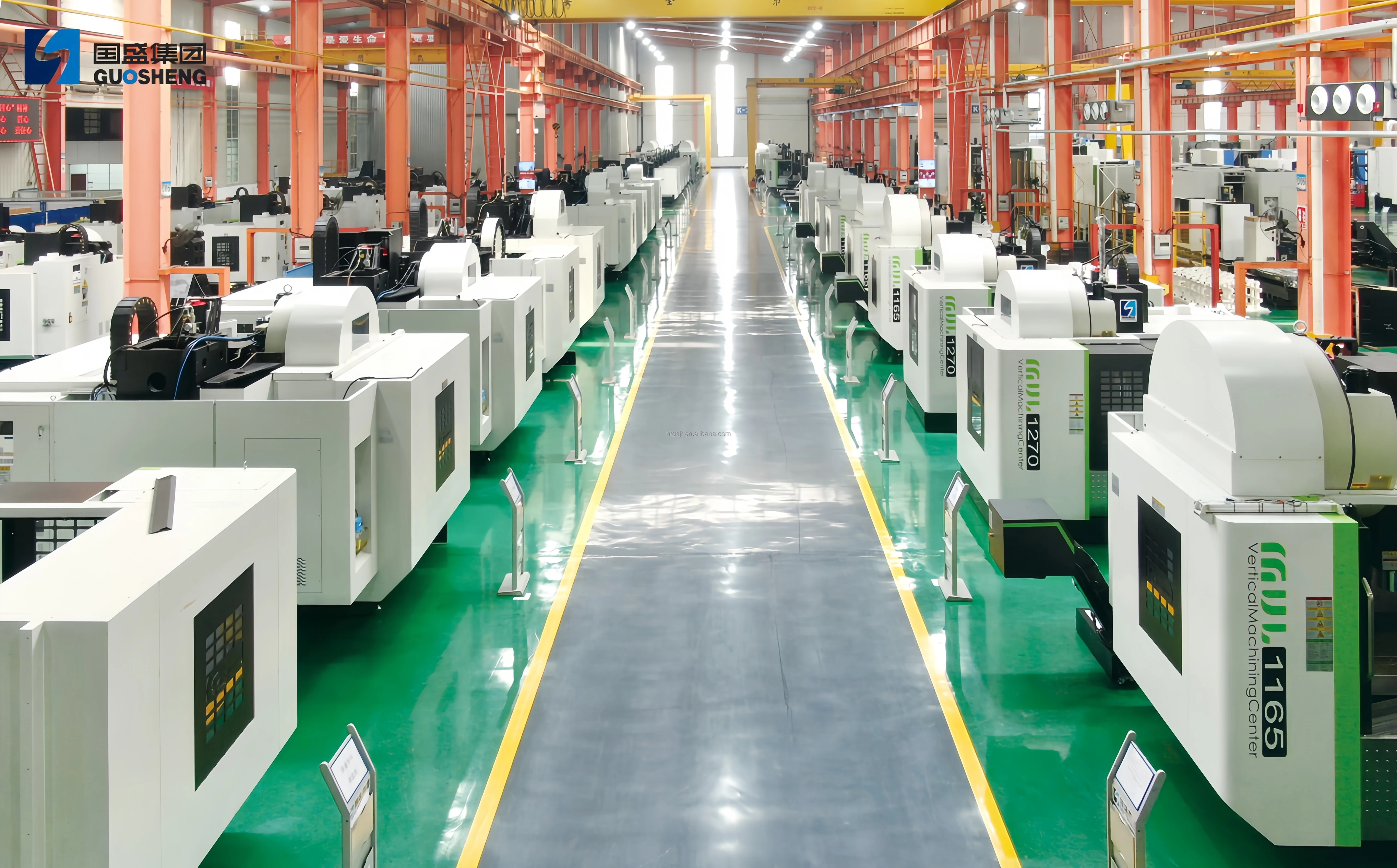 MVL855 China GUOSHENG Fanuc Control System BT40 Spindle Taper Vertical CNC Small Machine Machining Center for Sale