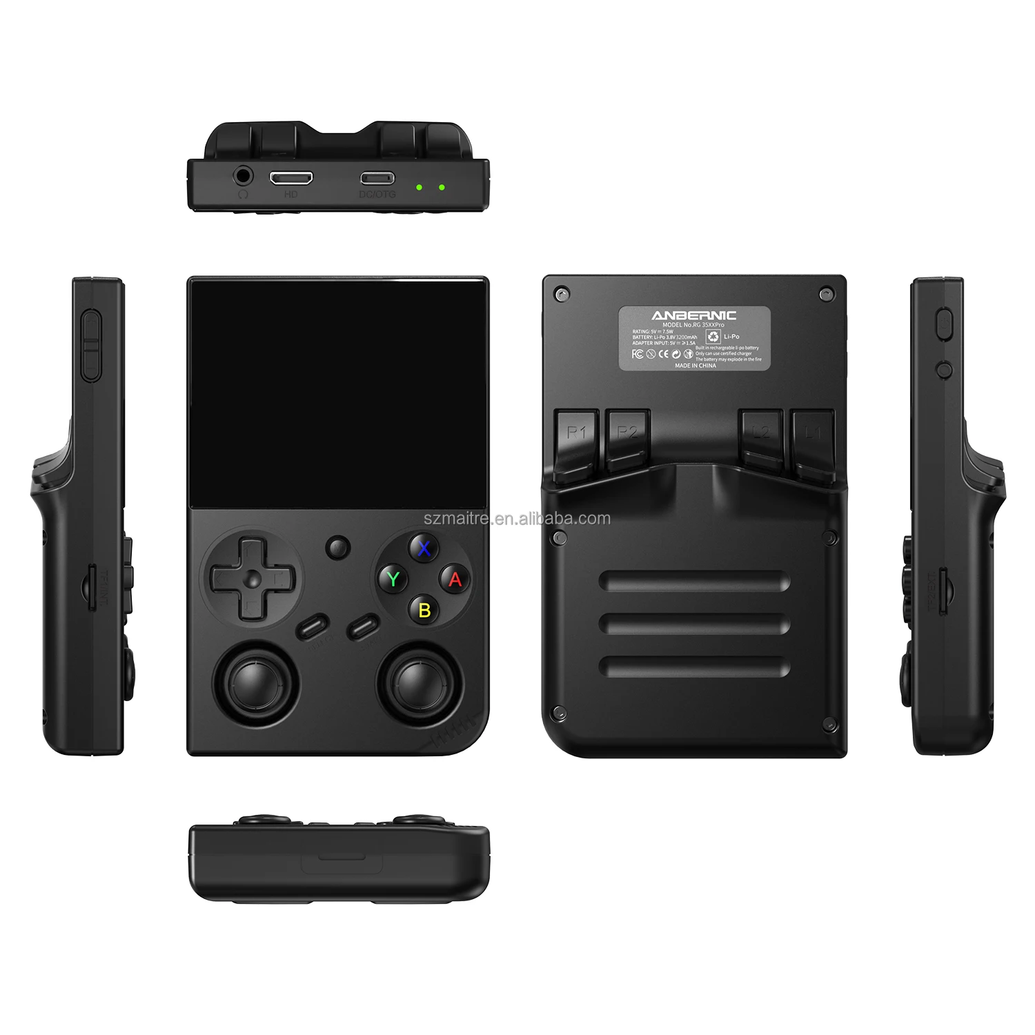 Console Portable RG35XX Pro - 64 Go - Émulation Rétro (30+ Consoles) - Écran IPS 3,5" - WiFi, Bluetooth, HDMI - Cyan