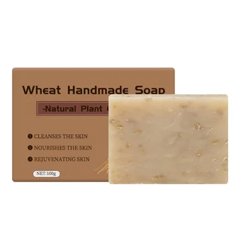 Wholesale Wheat Natural Handmade Soap Bio Usine De Savon blanchissant pour la peau Artisanal Handgemachte Seife Sapone Zeep