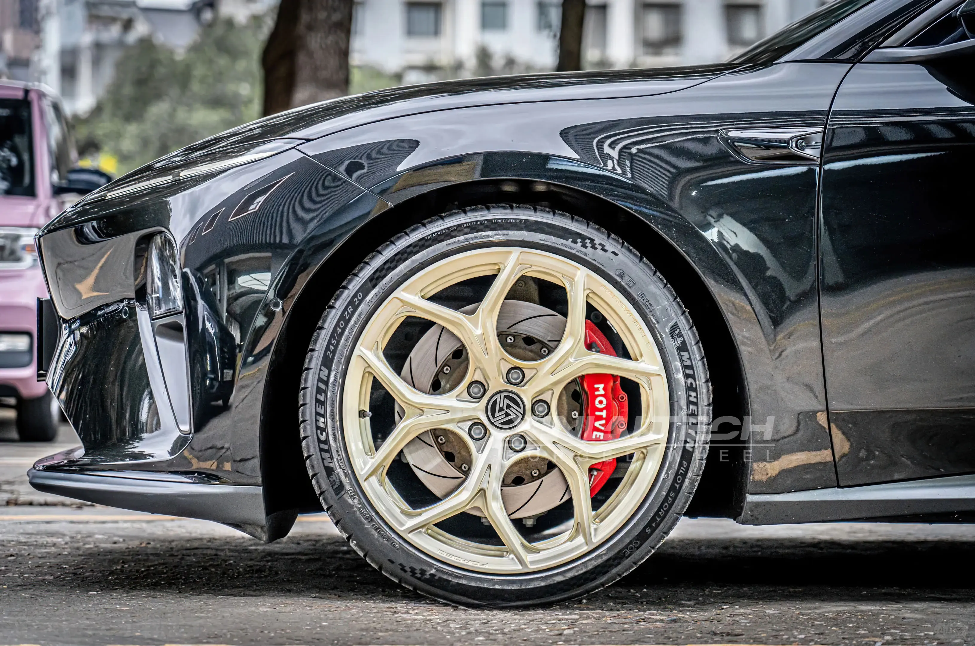 XL Champagne Gold Brushed 1-piece Monoblock Custom Forged Wheels Deep Concave 5x120 5x112 5x114.3 Racing Car Alloy Wheel - Image 2