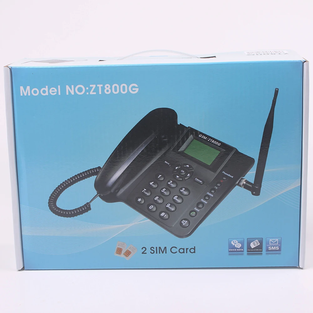 Wireless Telephone ZT800G - Cordless Home Phone with SIM