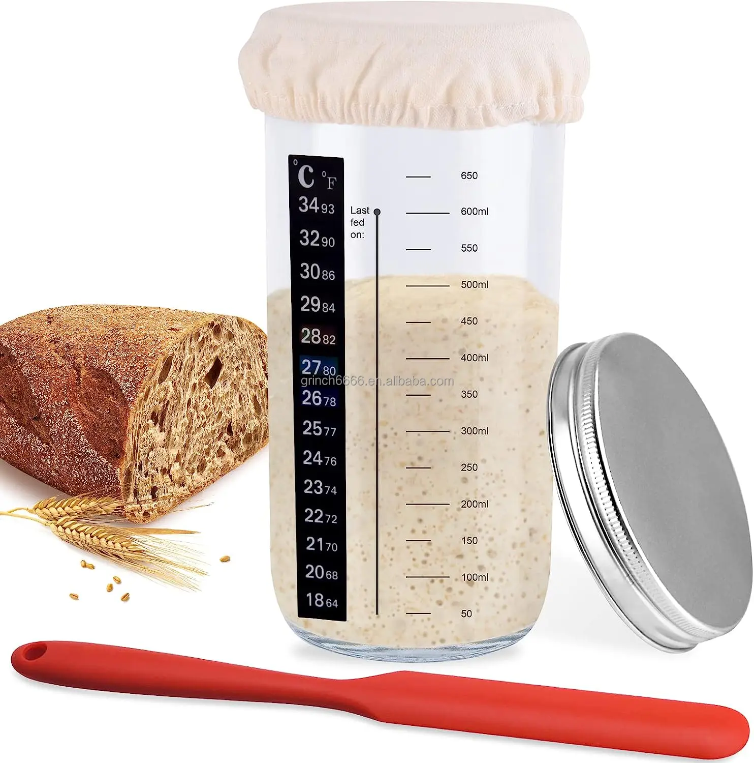 Sourdough Starter Jar Sour Dough Starter Container Sourdough Starter