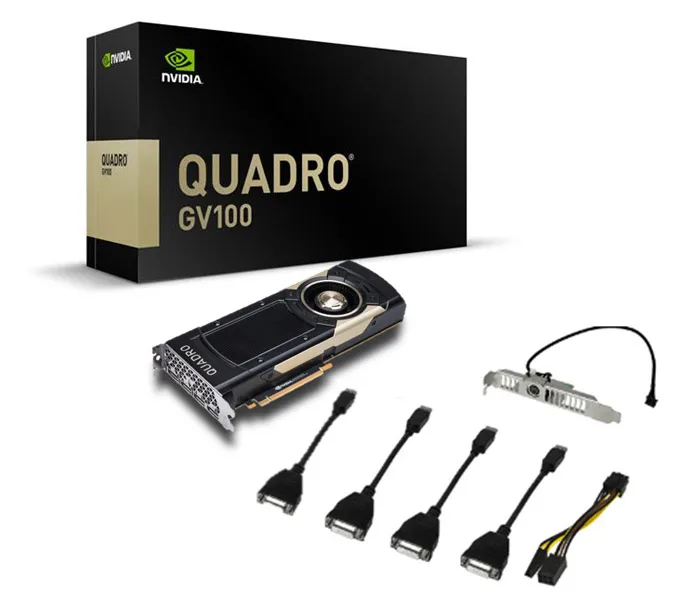 Best Price Quadro GV100 32G HBM2 GPU for AI, Professional Graphics