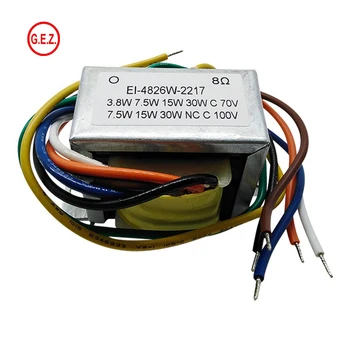 100V 3W 6W 10W 8ohm EI Audio Isolation Amplifier Transformer