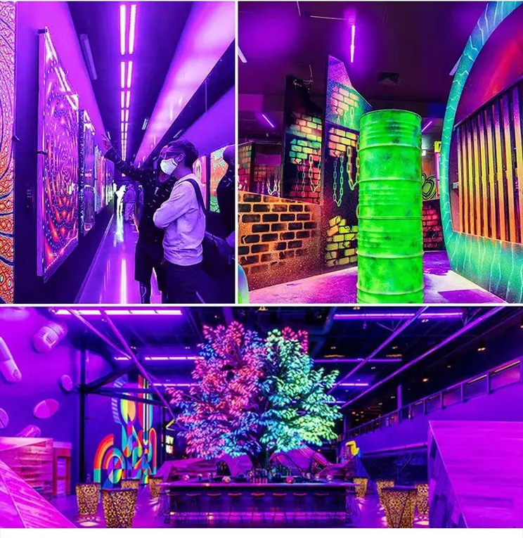 Led Black Wall Washer Light 27w 110v 230v Plug Switch Uv Stage Lighting Party Club Disco Body