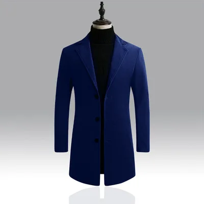 Thin Section Youth Popular Business Single-breasted Slim Solid Color Casual Men's Jacket_voghion.com