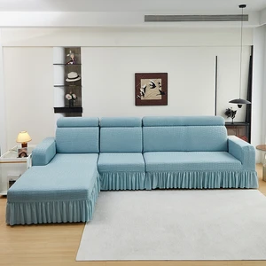 Customized Size 1-4 Seater Three-seat Protector Furniture Slipcover Stretch Elastic Modern Thickened Cation Protection L Shape